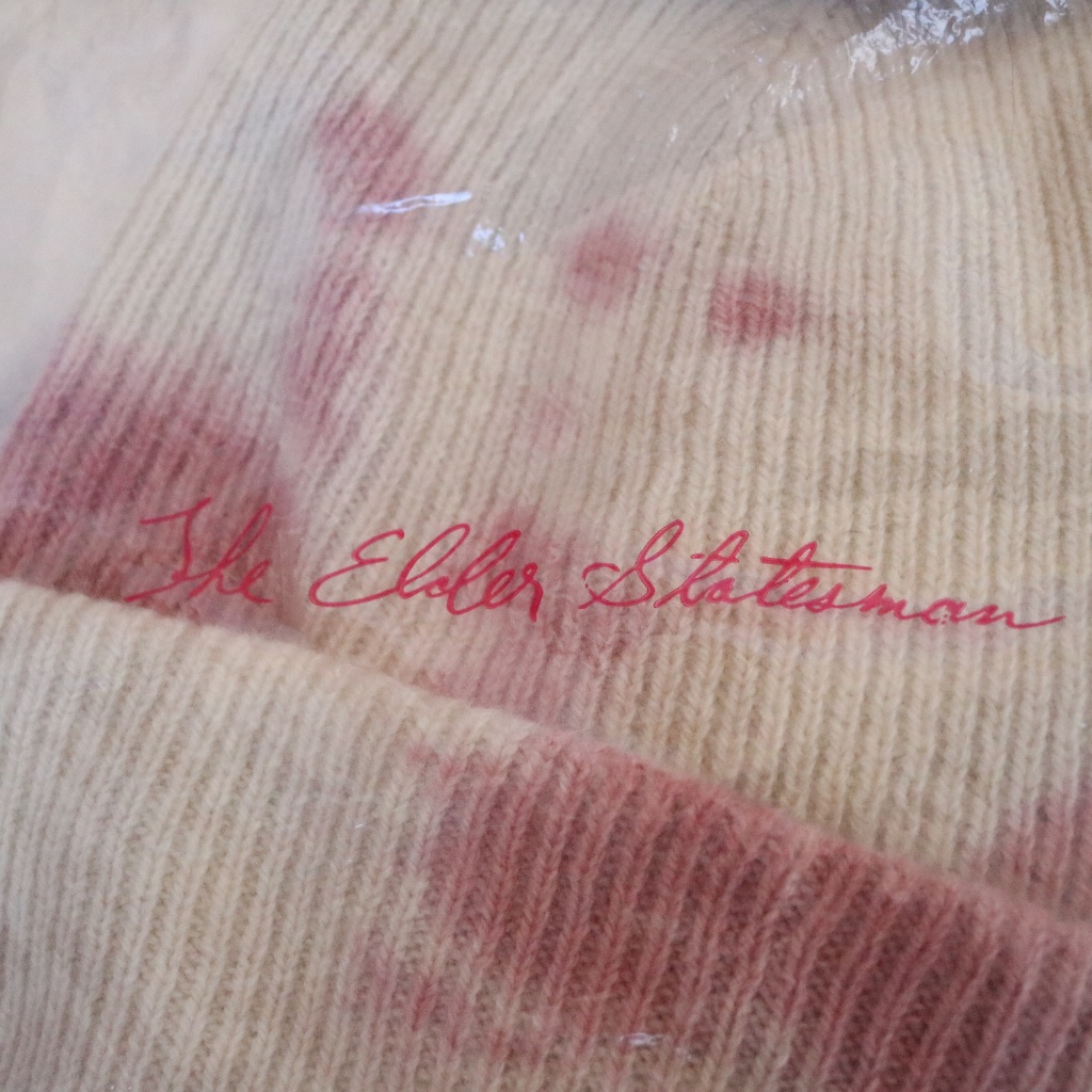 The Elder Statesman Pink And White Cashmere Knit Beanie Nwt — image 8 of 8